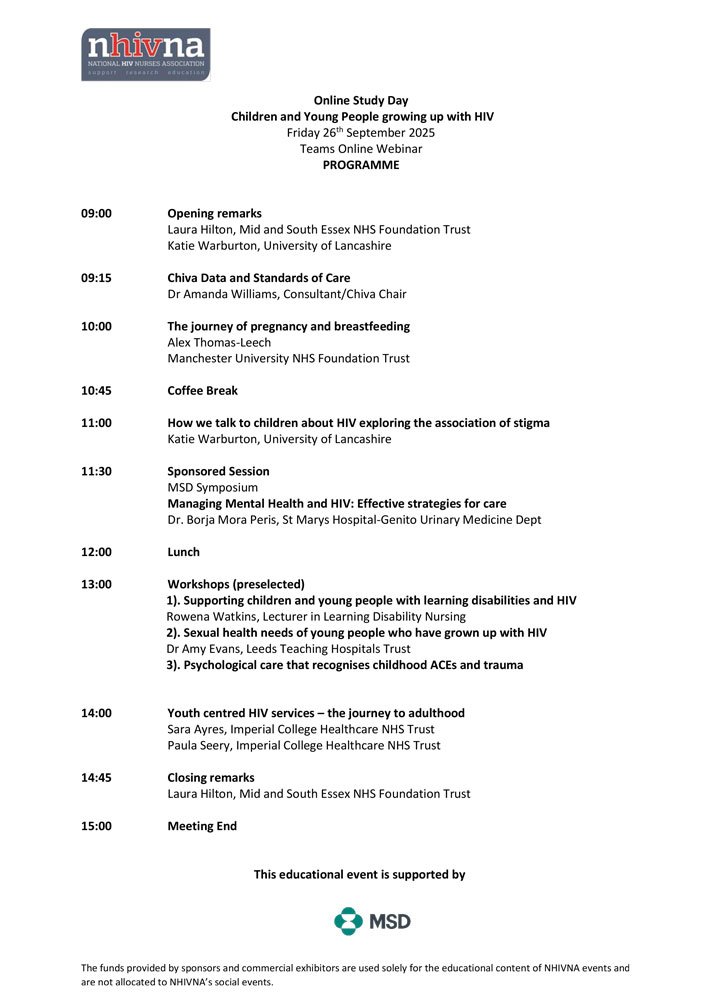 NHIVNA-Autumn-2025-Study-Day-Programme